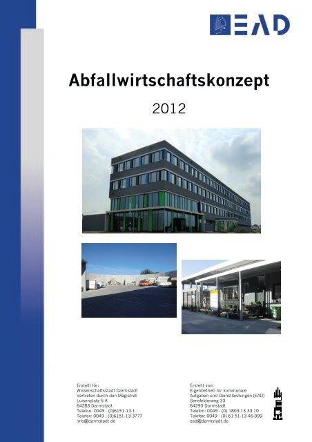 Abfallwirtschaftskonzept - EAD - Darmstadt