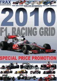 the 2010 1/43 scale formula one grid - TRAX Motorsport Marketing