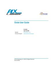 Oxide User Guide - PLX Technology