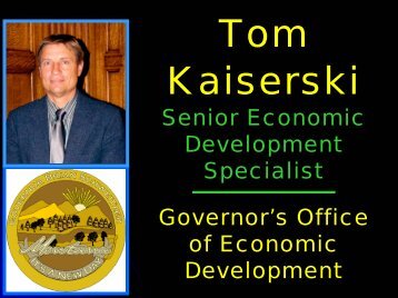 Tom Kaiserski - Colorado Mining Association
