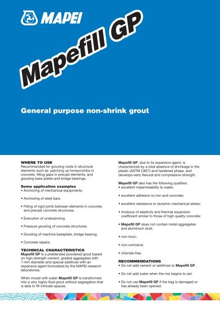 Mapefill GP
