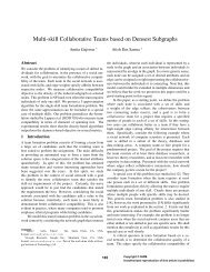 Multi-skill Collaborative Teams based on Densest Subgraphs