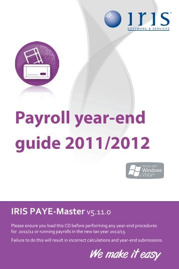 IRIS PAYE-Master year end guide - Payroll Software - IRIS Software