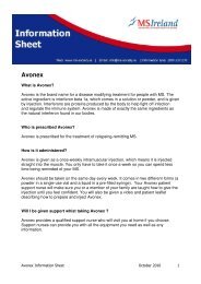 Avonex (Beta-Interferon 1a) Information Sheet (.pdf ... - MS Ireland