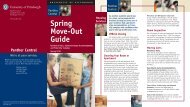 Spring Move-Out Guide - Panther Central - University of Pittsburgh