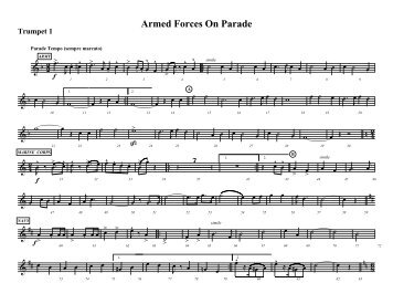 Armed Forces On Parade - Trumpet 1.mus - FHSU