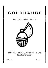 Goldhaubenzeitung 2005/3 - Goldhaubengemeinschaft