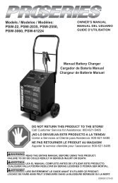 do not return this product to the store! - Schumacher Electric ...
