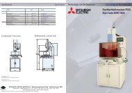 Startlochbohrsystem FD20 Start hole EDM FD20 - MITSUBISHI ...