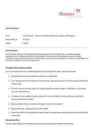 Vice Principal â Director of Student Behaviour Support and Progress ...