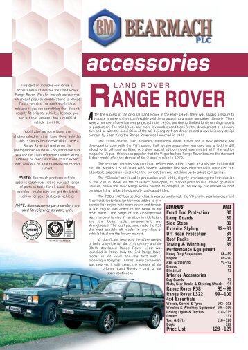 Bearmach Accessories Catalogue ~ 10th Edition - LandRoverwinkel.nl