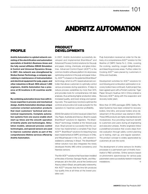 Download as pdf - andritz business areas