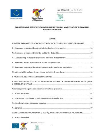 Raport privind analiza metodelor de recrutare Åi evaluare - CSM