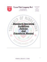 Standard Operating Guidelines Policies And Procedures Manual