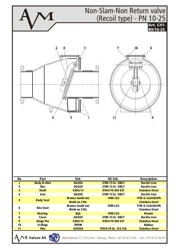 Recoil Check Valve - Art. C41 - Avm.no