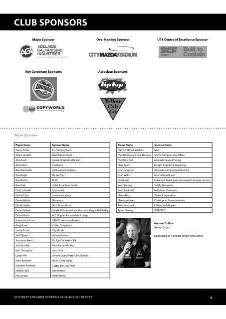 pages 1 to 25 - West Adelaide Football Club
