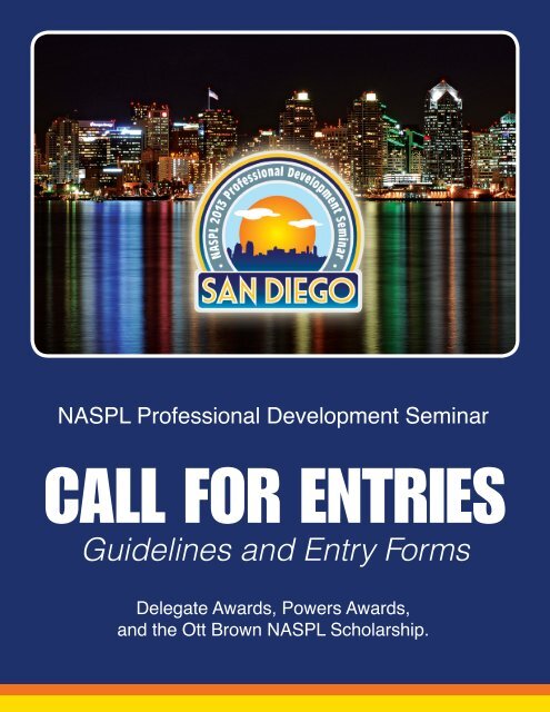 Guidelines and Entry Forms - NASPL