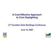 A Cost Effective Approach to Core Daylighting - Solar Buildings ...