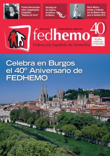 Revista Fedhemo nÂº 57 - Hemofilia