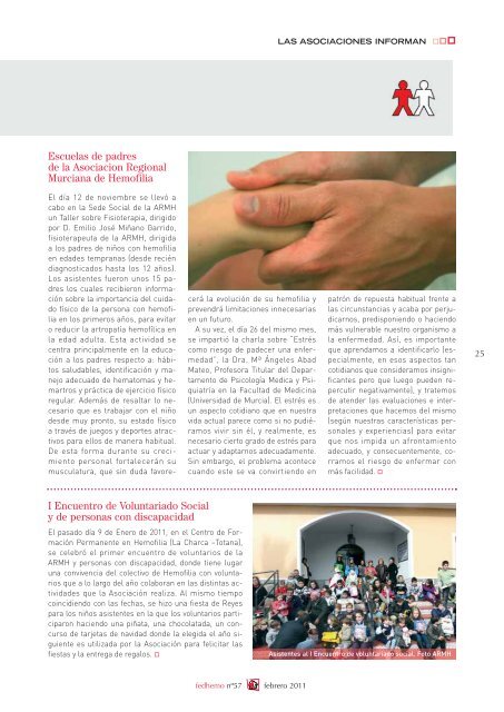 Revista Fedhemo nÂº 57 - Hemofilia