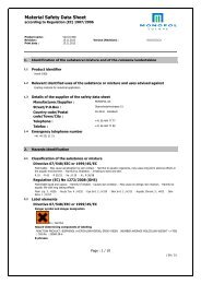 Material Safety Data Sheet - Monopol Colors