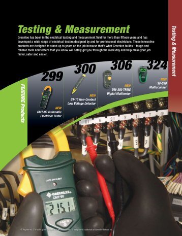 Greenlee Testing & Measurement - Womack Electric Supply Company