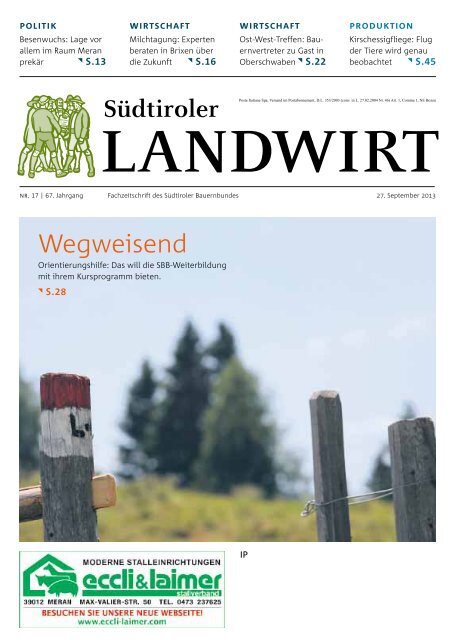 Wegweisend Sudtiroler Bauernbund