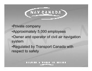 NAV CANADA Presentation - Toronto Pearson International Airport