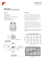 Model 2225 Piezoelectric accelerometer - Endevco