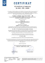 EC-Certificate of Conformity No. 0402 - CPD - 463901 - Velux