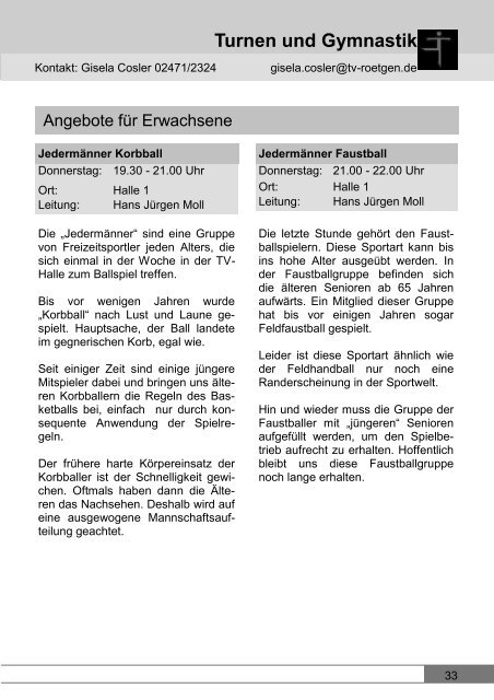 Leichtathletik - TV Roetgen 1894 - Willkommen auf unserer Website