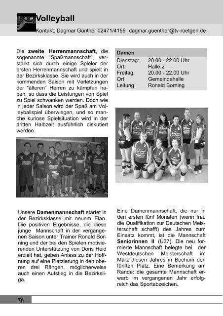 Leichtathletik - TV Roetgen 1894 - Willkommen auf unserer Website