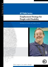 Employment Strategy for People with Disability - Chief Minister and ...