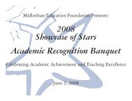 2008 Showcase of Stars Academic Recognition ... - Midlothian ISD