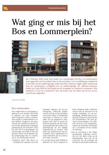 Wat ging er mis bij het Bos en Lommerplein? - Wapening in Beton