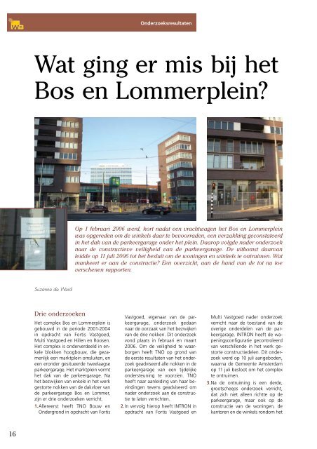 Wat ging er mis bij het Bos en Lommerplein? - Wapening in Beton