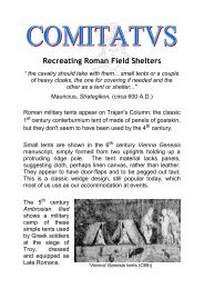 Recreating Roman Field Shelters - Comitatus