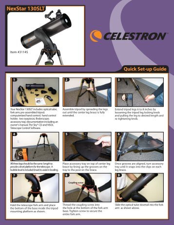 Download Celestron NexStar 130 SLT Telescope ... - Telescopes.com