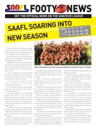 Footy News - Vol 1 - saafl