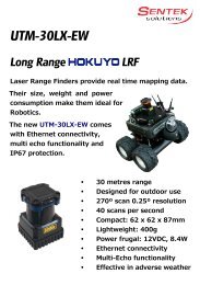 UTM-30LX-EW datasheet - Sentek Solutions