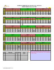 Schedule Fall2011, 5A, 5B, 5C, 6A, 6B,6C, SE tu chon