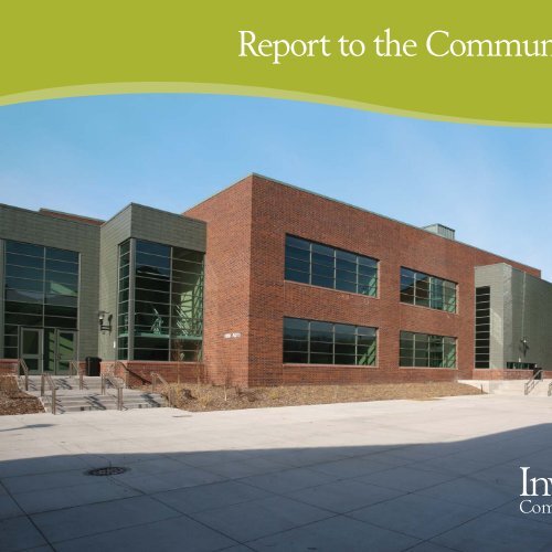 Report to the Community 2009 - Inver Hills Community College