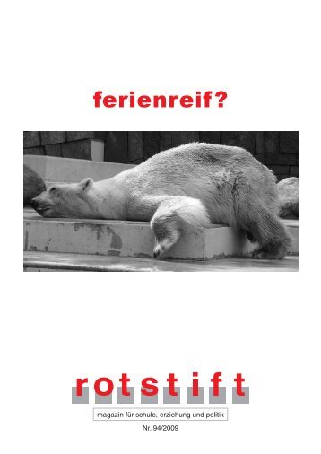 ferienreif? - rotstift - SPÃ