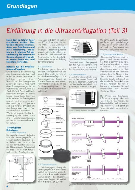 Zentrifugenjournal ROTOR 7-2008 - Beckman Coulter