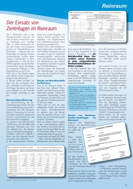 Zentrifugenjournal ROTOR 7-2008 - Beckman Coulter