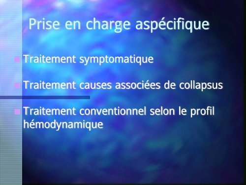 Prise en charge des états de choc dans un contexte d'intoxication