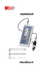 HDM99XP Handbuch - IBP Medical