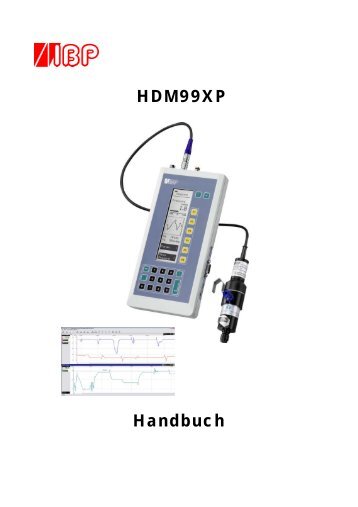 HDM99XP Handbuch - IBP Medical