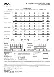 Anmeldung - Zentrum fÃ¼r Forensische Psychiatrie Lippstadt