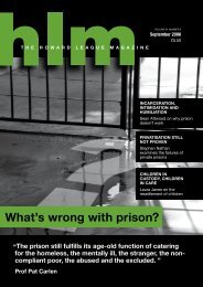 what's wrong with prison? - The Howard League for Penal Reform